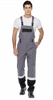 Полукомбинезон мужской летний 'Виват' серо-черный