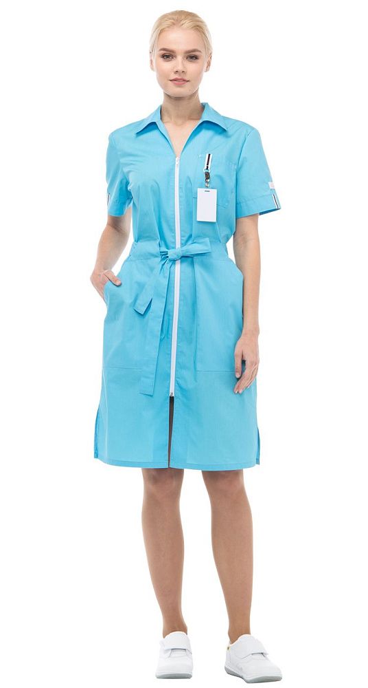 Халат женский Фиеста голубой