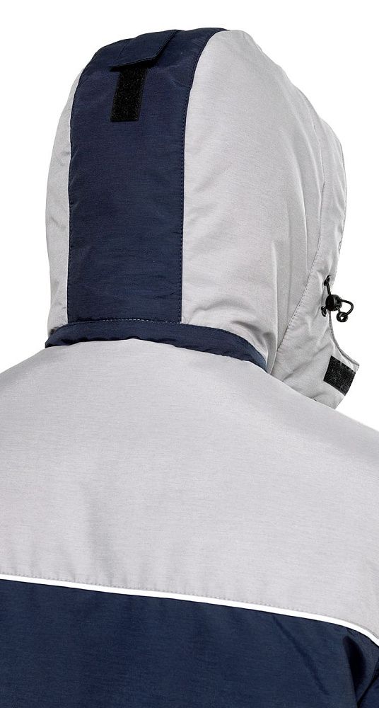 Куртка мужская утепленная рабочая Челленджер синяя с серым