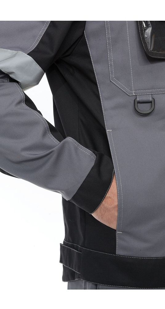 Куртка мужская летняя Виват серо-черно-красная